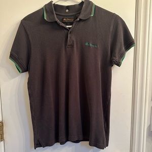 Ben Sherman Mens Small Womens Medium Blue Polo